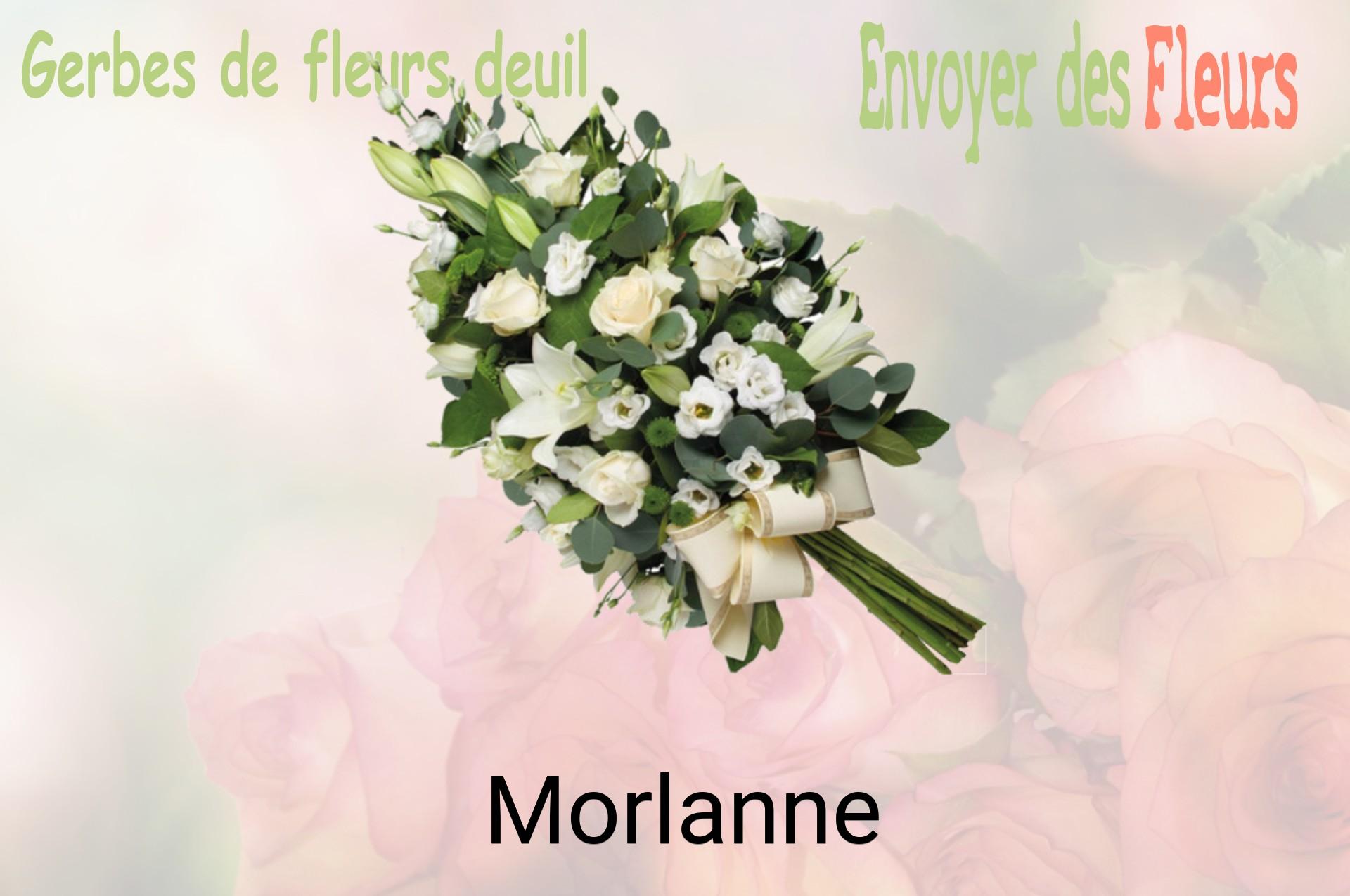 Gerbe de fleurs de deuil livrée à Morlanne